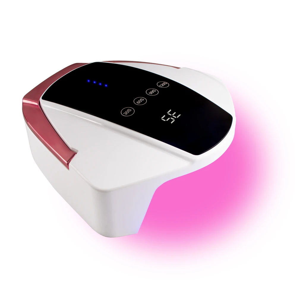 96W Cordless Red Light UV LED Nail Lamp Manicure Rechargeable Large Battery Nail Dryer Curing Gel Polish High Power