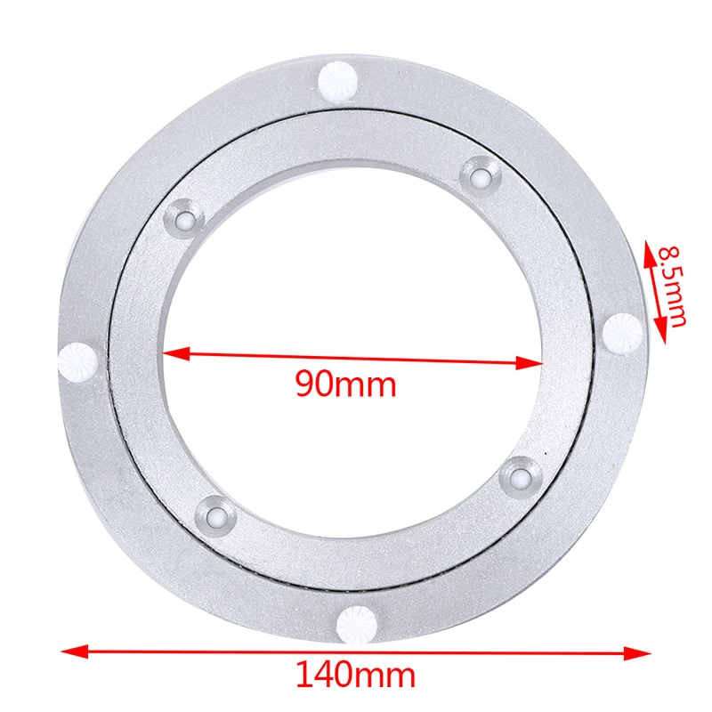 

1 шт. тяжелый алюминиевый вращающийся подшипник, поворотный круг, круглая поворотная пластина, гладкая поверхность, легкая установка, поворотный стол