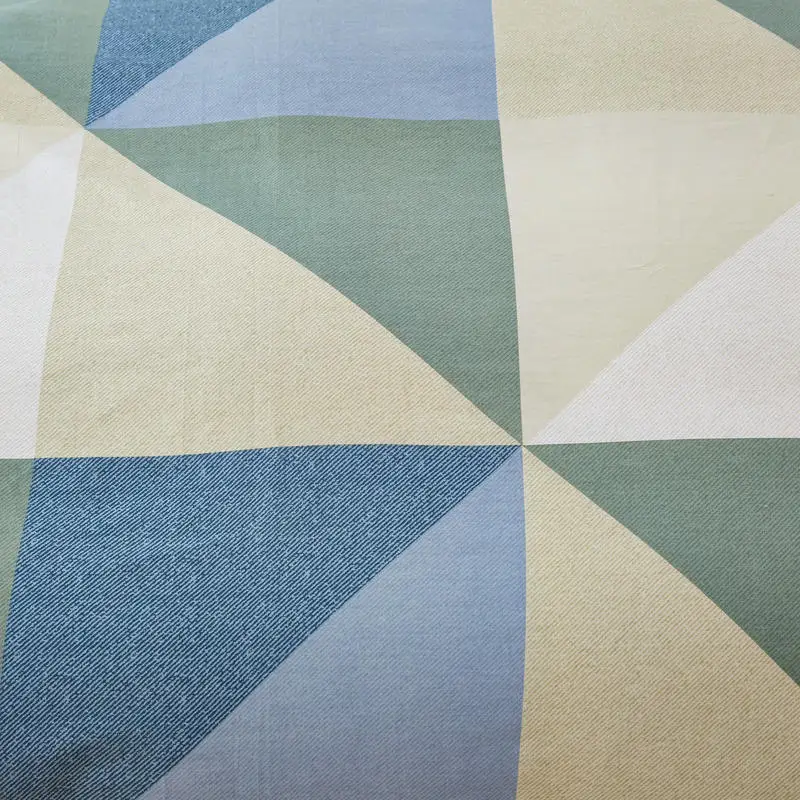 Полный комплект постельного белья цвета хаки синий Комплект постельное белье с