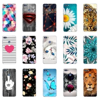 for huawei y9 2018 case cover soft silicone tpu cases for huawei y9 2018 case back shell full 360 protective cute cat flower