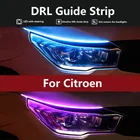 Дневные ходовые огни Гибкая мягкая трубка направляющая светодиодный ная для Citroen C5 C3 C4 Picasso Xsara Berlingo Saxo C2 C1 C4L DS3 автомобильная лампа