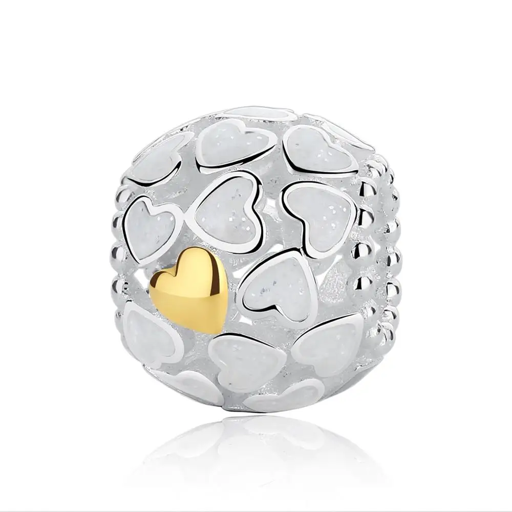 

CodeMonkey Genuine 925 Stelring Silver Shining Love Beads Charms Fit Original Design Hot Sale For Women Jewelry Gift CMC1600