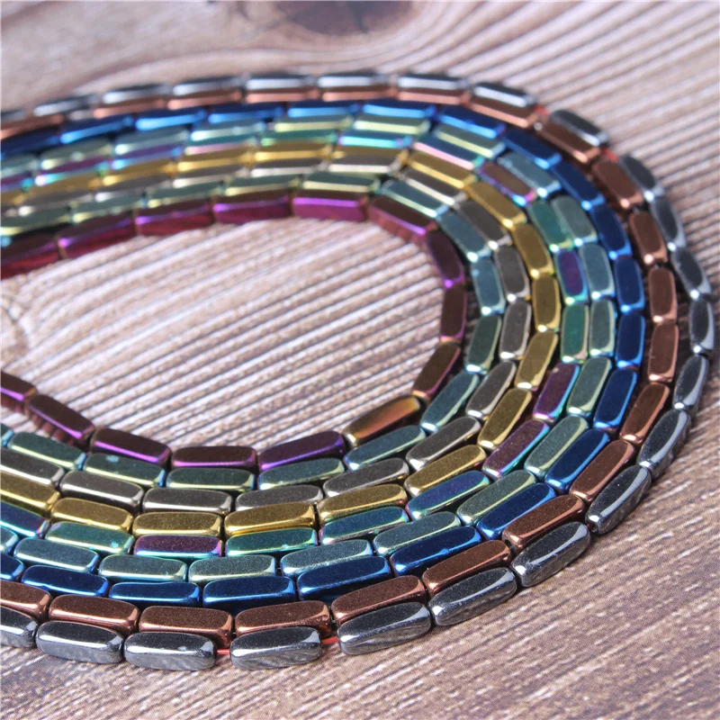 New Product Natural Gem Hematite Square Round Beads 3x9mm DIY Bangle Necklace Series | Украшения и аксессуары