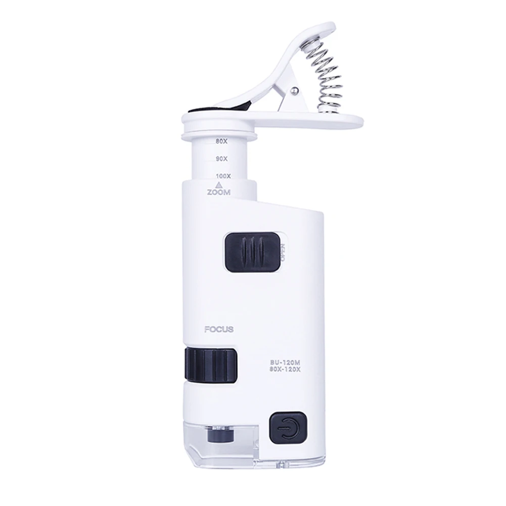 

Phone Digital Microscope Camera with LED Light Phone Universal Mobile Magnifying Glass Macro Lens Zoom Camera Clip Telescope