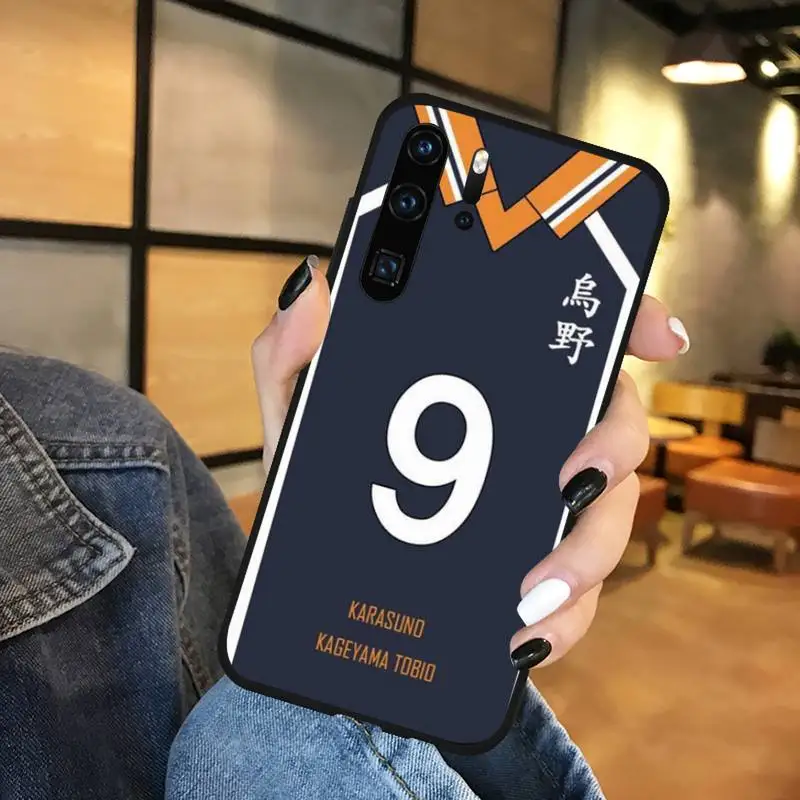 

Haikyuu!! Karasuno Jersey Shoyo Hinata Phone Case Funda For Huawei P9 P10 P20 P30 Lite 2016 2017 2019 plus pro P smart