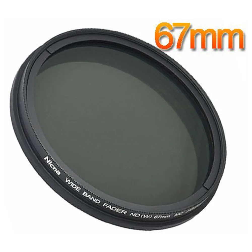 Nicna Fader ND Filter регулируемый от ND2 до ND400 MC Pro фильтр с многослойным покрытием 67 мм|filter