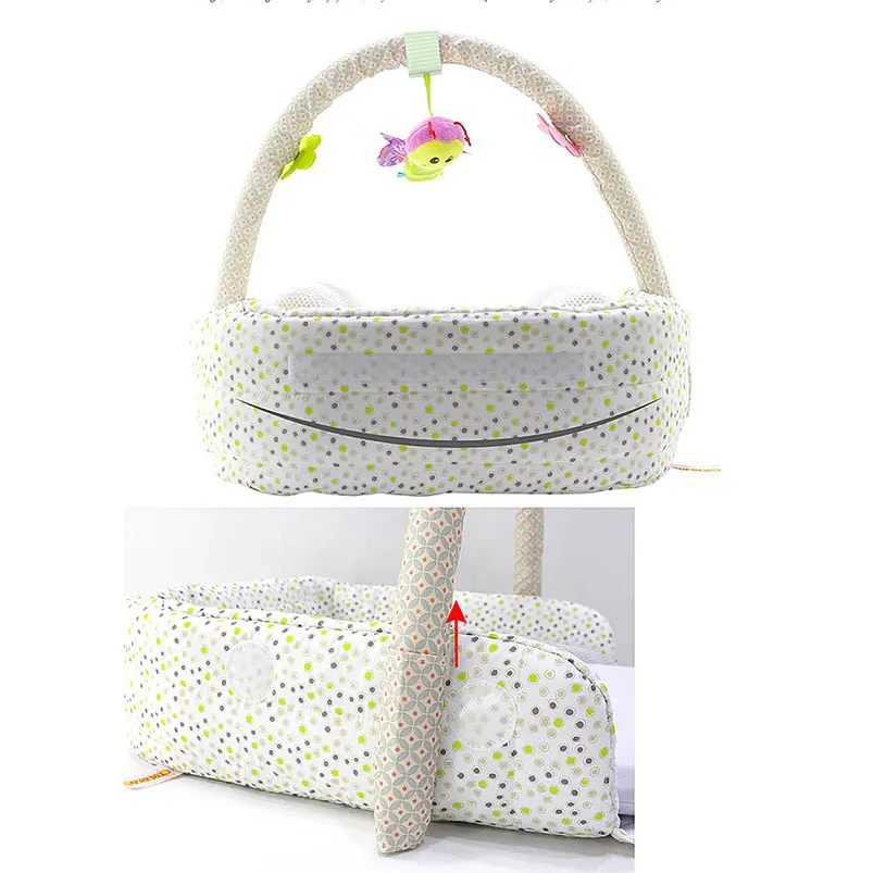 

Baby Comfortable Portable Waterproof Foldable Appease Bed Travel Crib Head Shaping Pillow Soft Cradle Mattress Mobile Phone Case