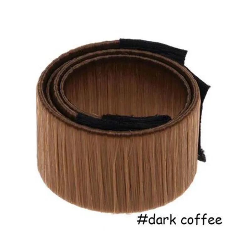 Dark Coffee Модная французская оплетка для укладки волос инструменты для самостоятельной сборки парик пончик повязка на голову для девочек Волшебная заколка для волос для плетения волос для женщин аксессуары для волос - Цвет: Dark Coffee