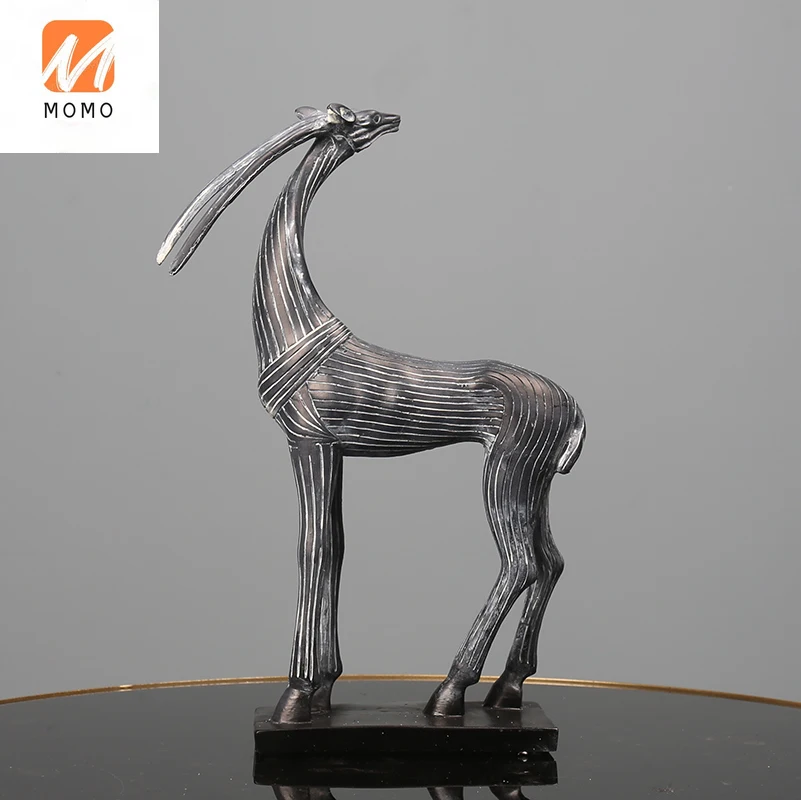 

Abstract Deer a Pair of Living Room Decoration Creative Ornament Modern Simple and Fashionable Decoration