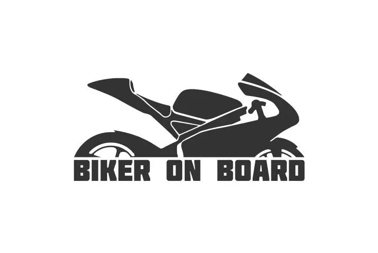 Мотоциклов автомобиля Наклейка байкерские на борт росписи багажник с украшением