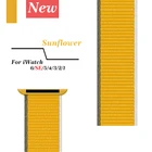 Ремешок нейлоновый для Apple Watch Band 38 мм 42 мм, спортивный плетеный браслет 40 мм 44 мм для iWatch Series 6 SE 5 4 3 2 1, сменный Браслет