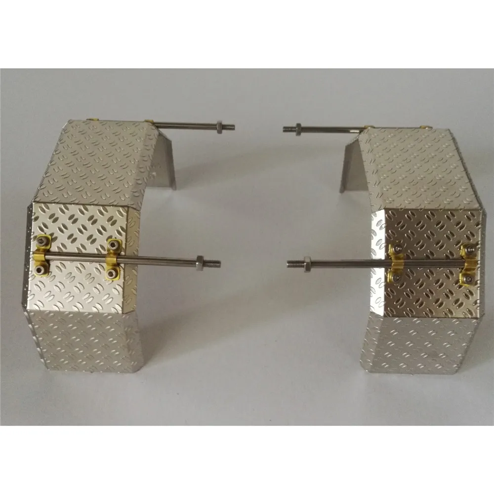 1 пара Противоскользящих двухосевых металлических задних крыльев для 1/14 Tamiya Scania