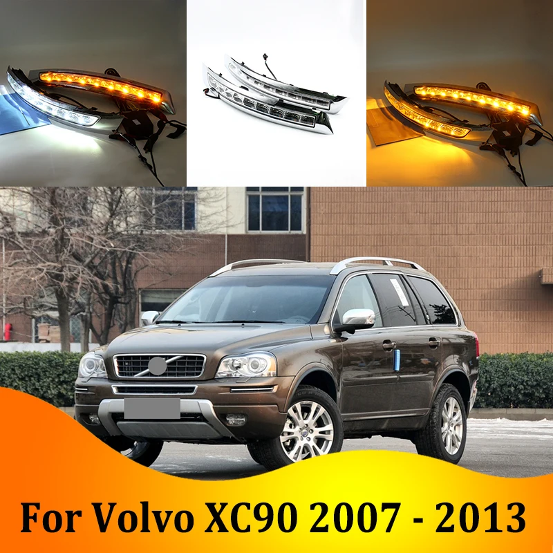 2 шт. для Volvo XC90 2007 2013 светодиодный дневного вождения светильник DRL