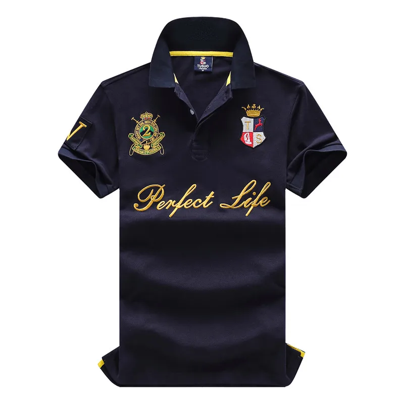Новинка 2021 летние модные мужские рубашки поло с вышивкой Camisa Masculina повседневная