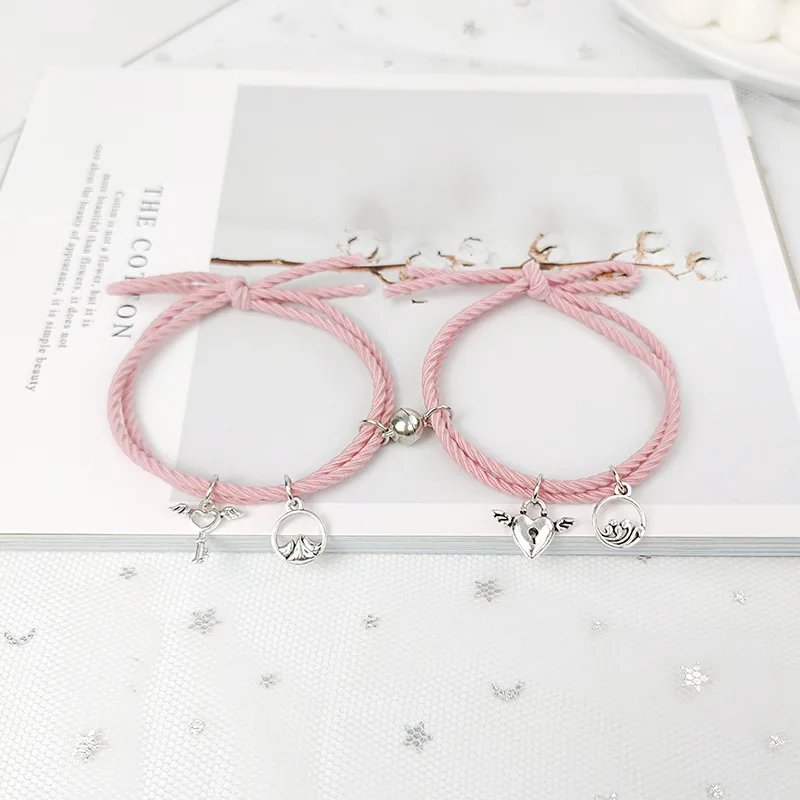 2 шт./пара романтический подходящая для пары подвеска Браслеты милый Крыло