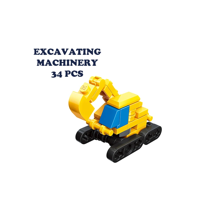 Строительные блоки Hipac автомобиль раньше для мальчиков подарки детей