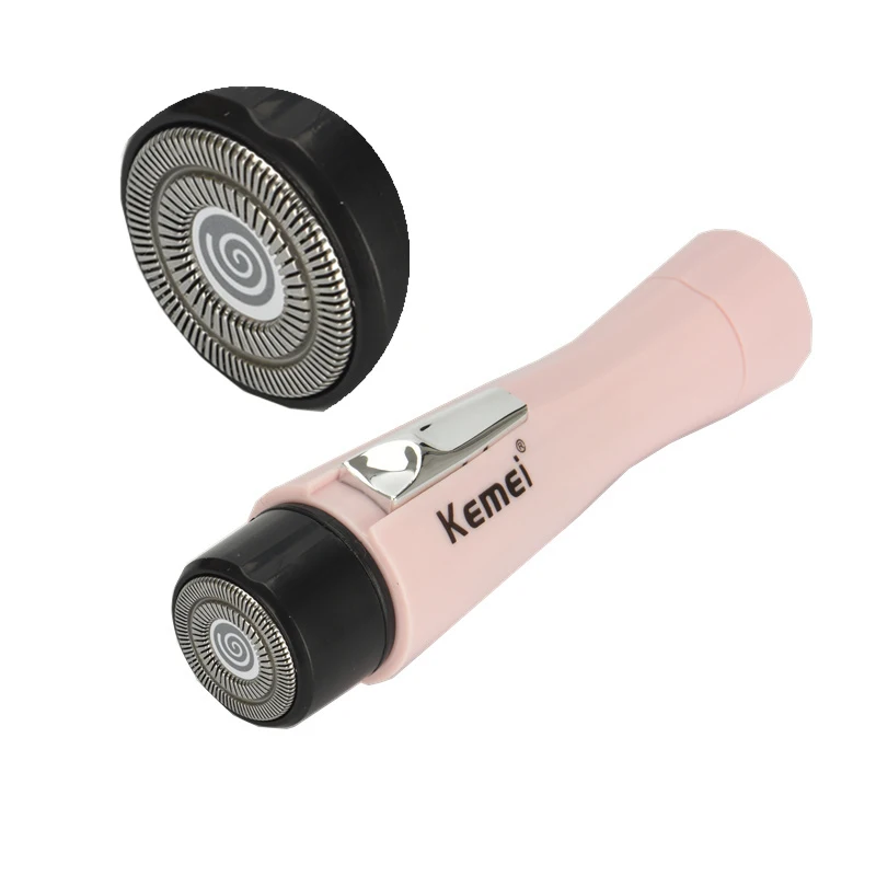 Kemei Portable Epilator Electric Hair Removal Battery Bikini Body Face Leg Underarm Depilador Femal Shaver Travel Essentials 38D | Бытовая