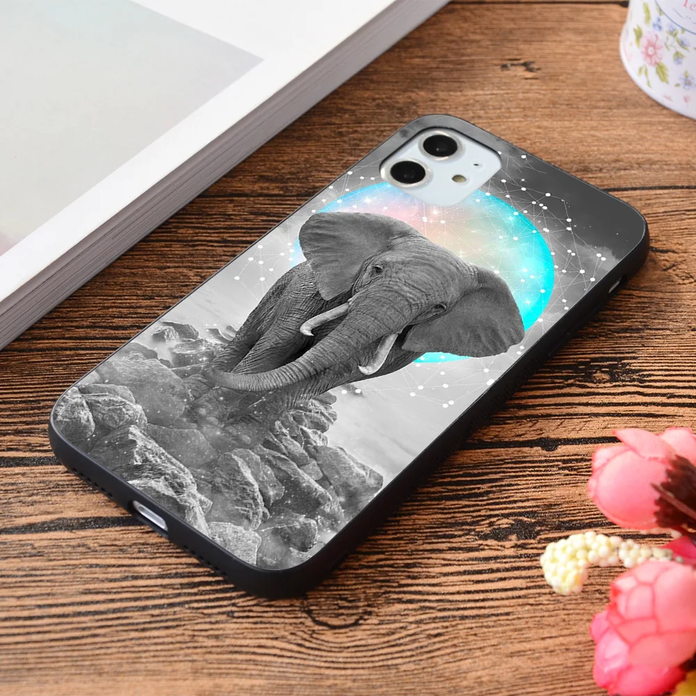 

For iPhone Strength & Courage To Stand Alone Soft TPU border Apple iPhone Case