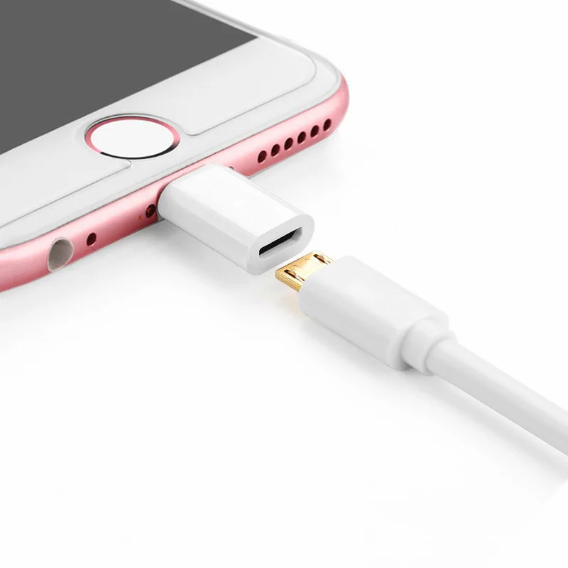 Оптовая продажа адаптер 8 pin-Micro для iPhone 7 6 5S 5 микро USB 2 0 iPad IOS 10.x. x 50 шт./лот |