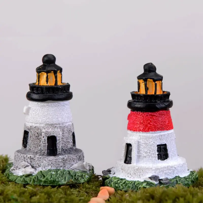 Мини мульти окно Маяк модели башен DIY микро сад миниатюрные горшечные растения