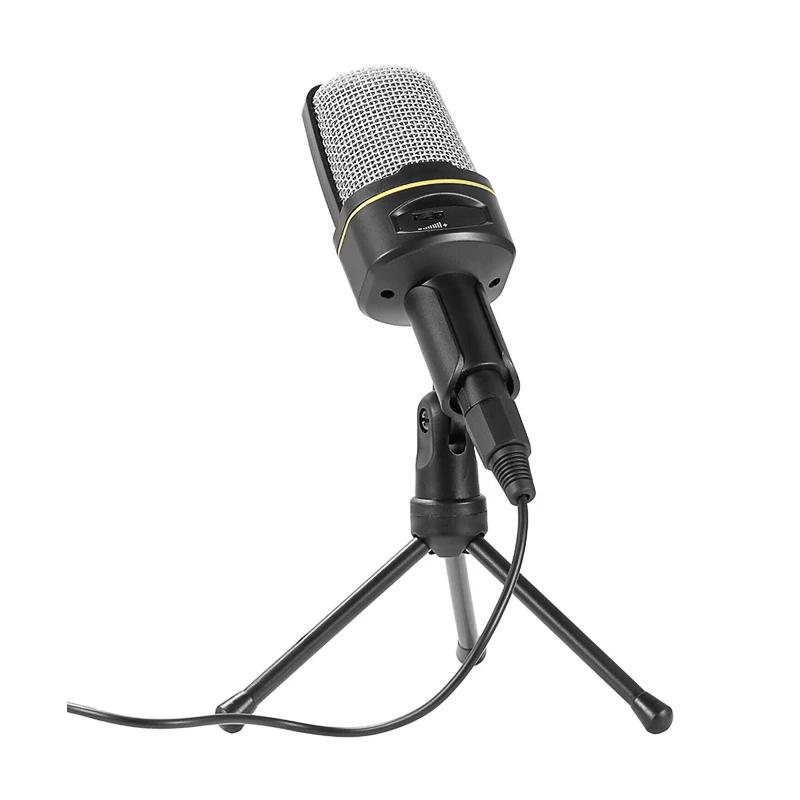 

Vocal Recording Equipment Adjustable Button Microphone Set Condenser Microphone With Tripod For Computer Laptop Game Conference