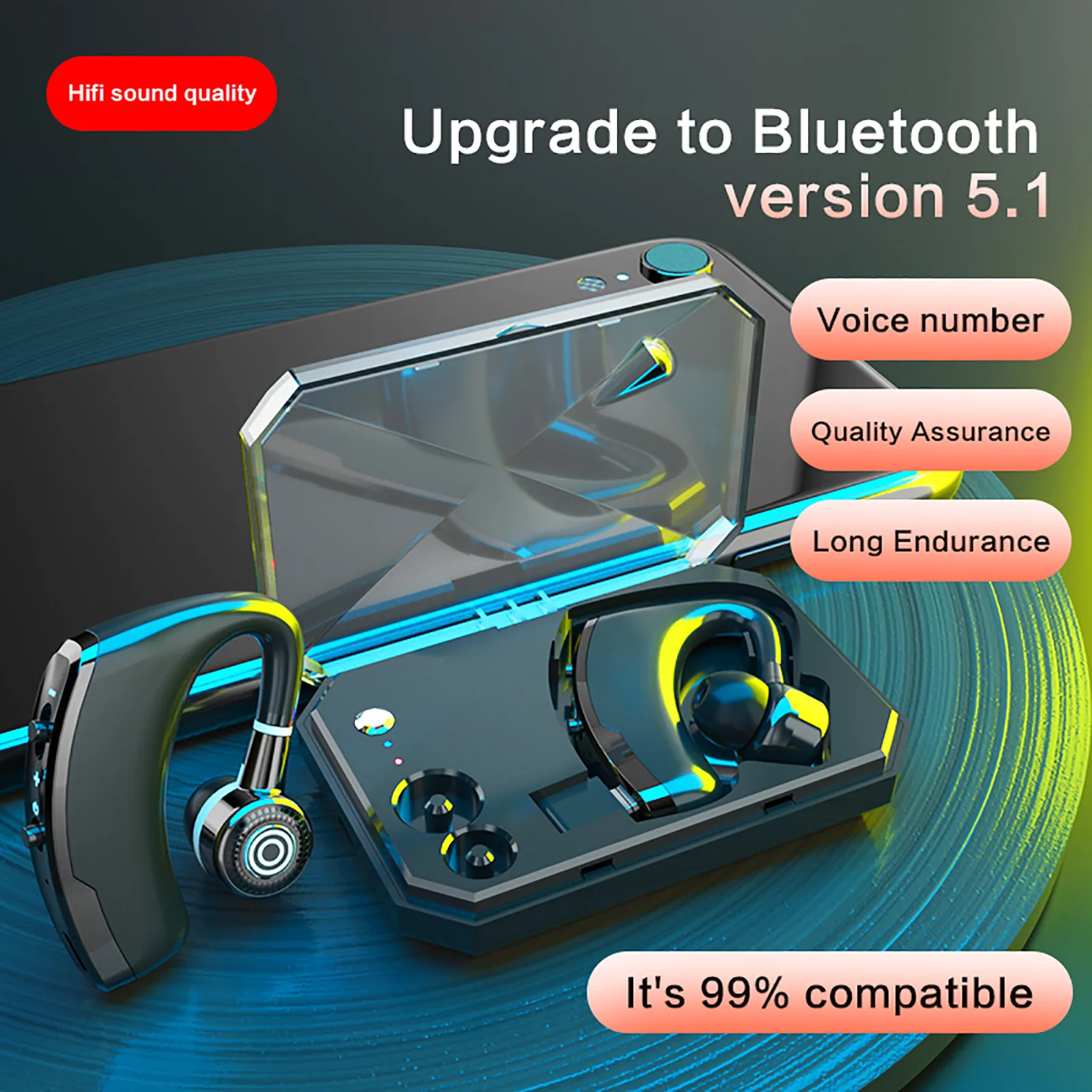 Беспроводная стереогарнитура True Twins Bluetooth наушники вкладыши с Hd микрофоном 5 0 для