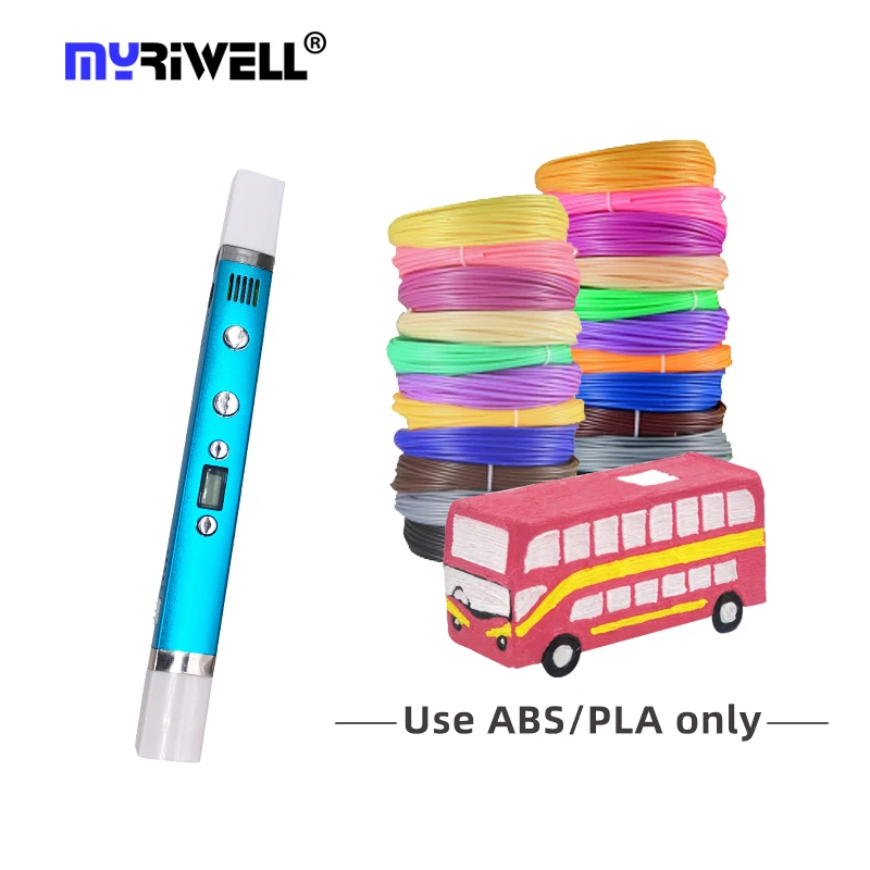 

3D Ручка Myriwell, 1,75 мм, ABS/PLA/PCL, светодиодный экран, USB-зарядка, ручка для 3d-печати, креативная игрушка, подарок для детей, дизайн