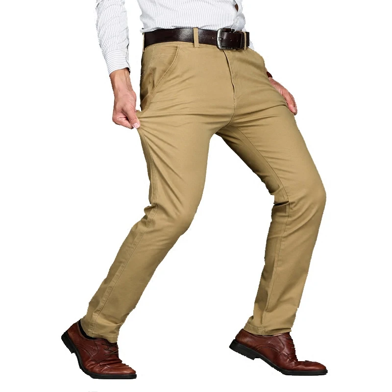 Брюки мужские классические стрейчевые брендовые деловые штаны прямые длинные