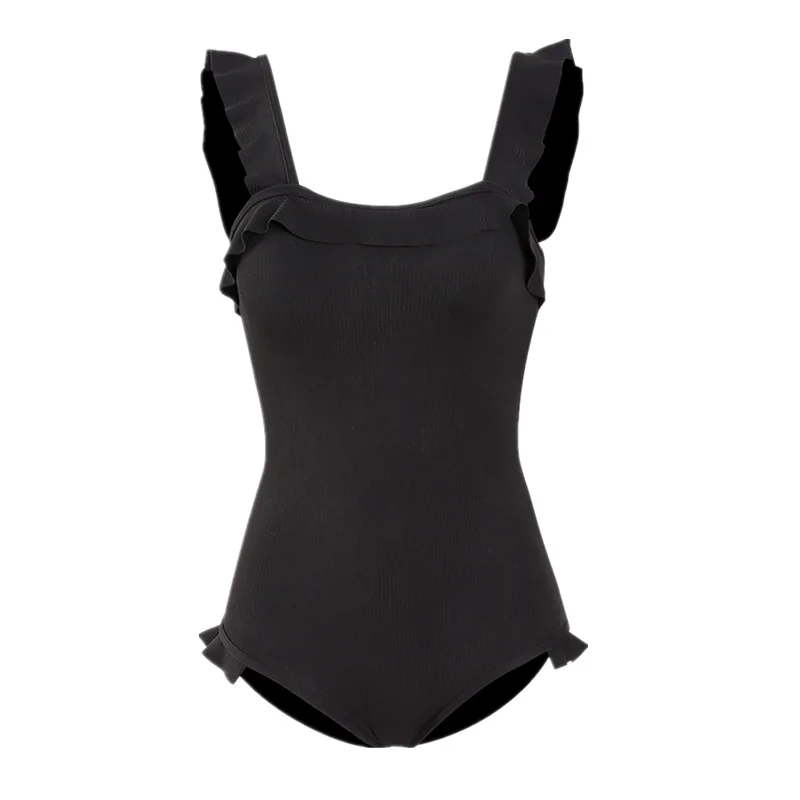 

2020 sexy one-piece swimwear push-up swimwear ladies ruffled adjustable shoulder swimwear tights swimwear swimwear