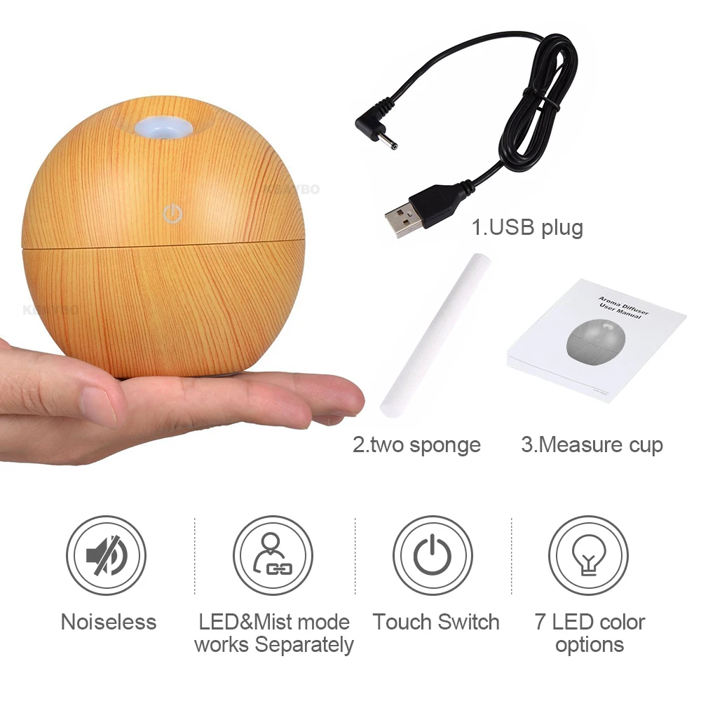 USB 5V ультразвуковой туман увлажнитель воздуха Арома диффузор для эфирных масел