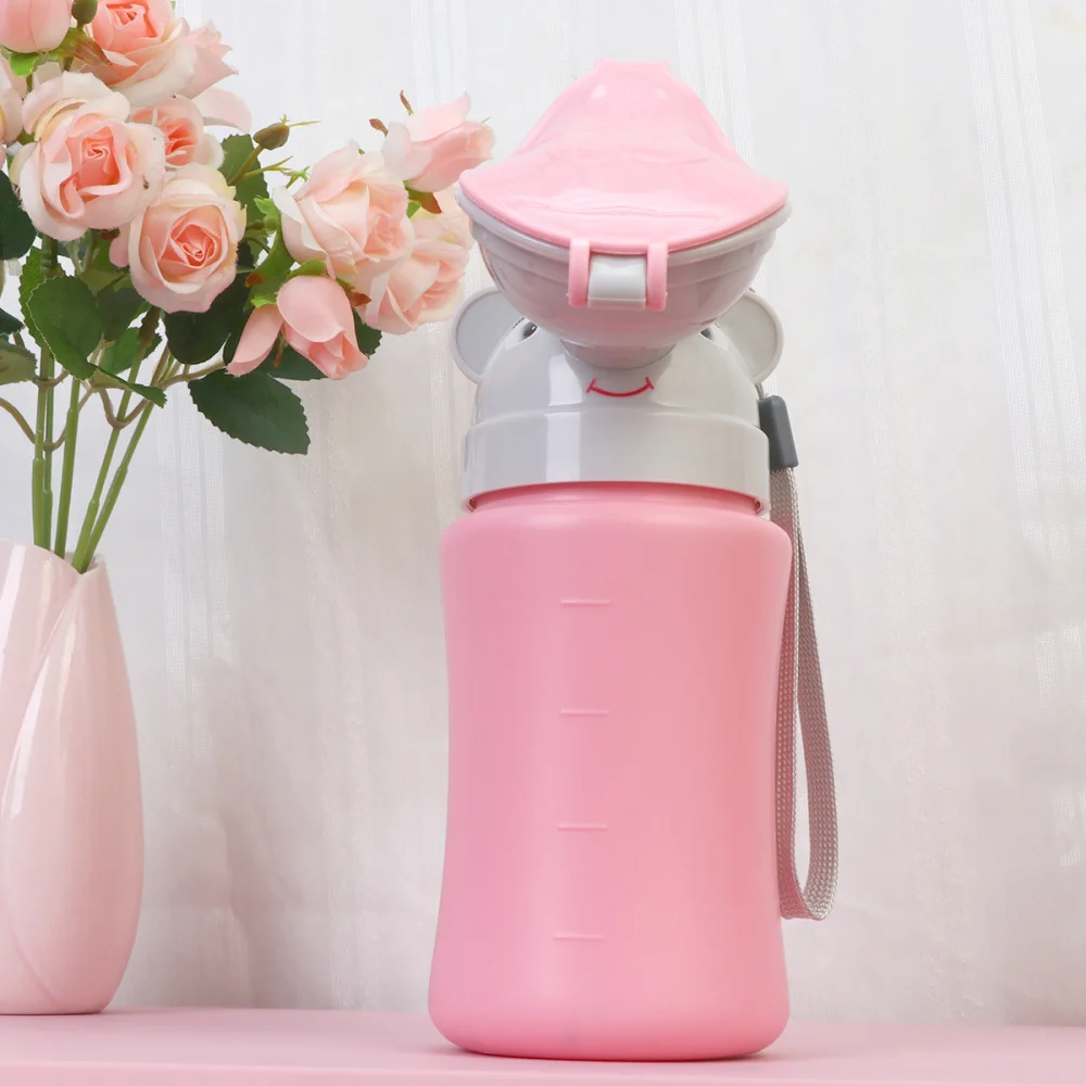 

1PC Creative Car Urinal Portable Potty Bottle Cartoon Urining Tool Emergency Toilet for Kids (Boy)