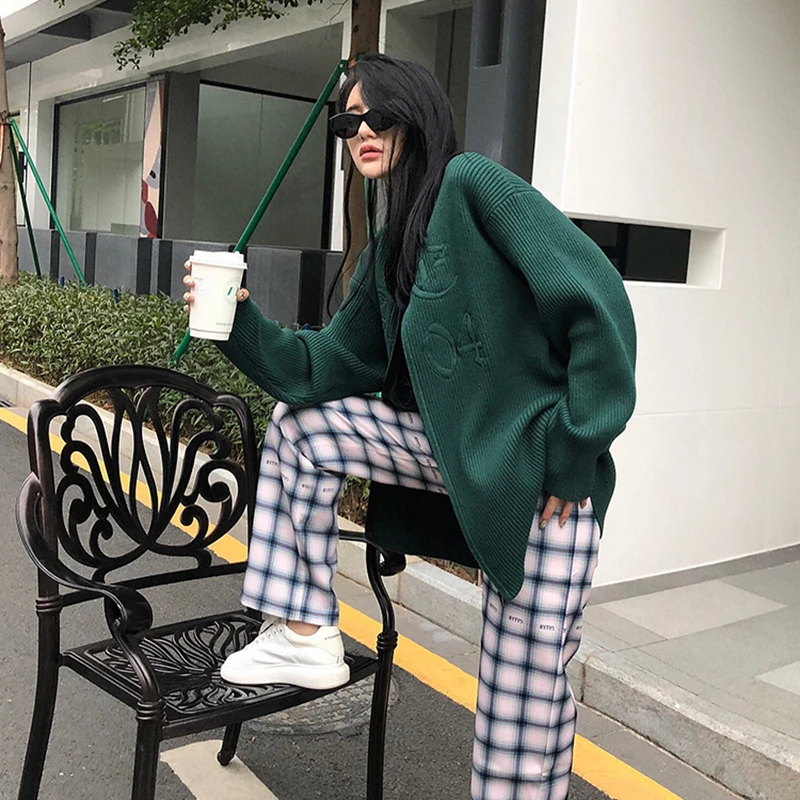 Новинка женский кардиган средней длины с воротником-стойкой и молнией свитер