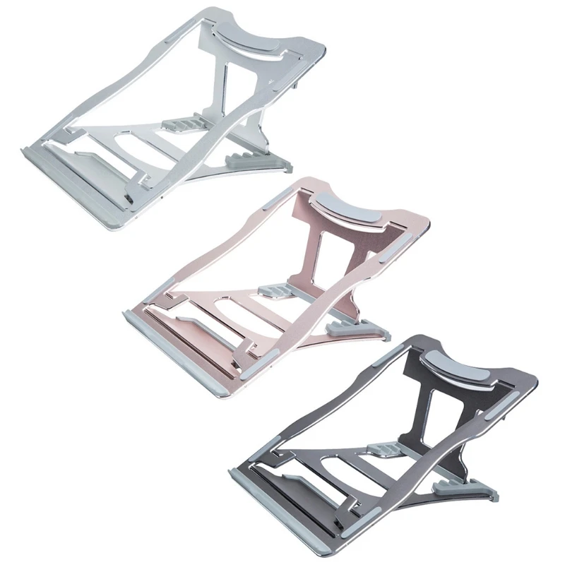

A0KB Ergonomic Adjustable Computer Stand Light Weight Aluminum Laptop Holder with Heat-Vent to Elevate Laptop 11-15.6inch