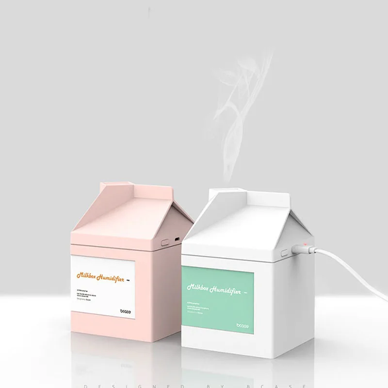 Молочный ящик мини Usb милый увлажнитель воздуха Бесшумный ультразвуковой