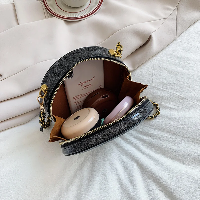 Модная круглая сумка через плечо с изображением звездного неба