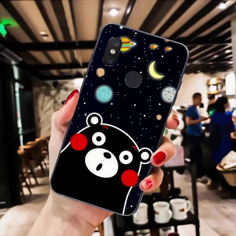 

Mascot Kumamoto Phone Case For Xiaomi Mi 5 6 A2 A2lite A1 9 9SE 8Lite 8explorer Pocophone F1 Black Soft TPU Cove Fundas