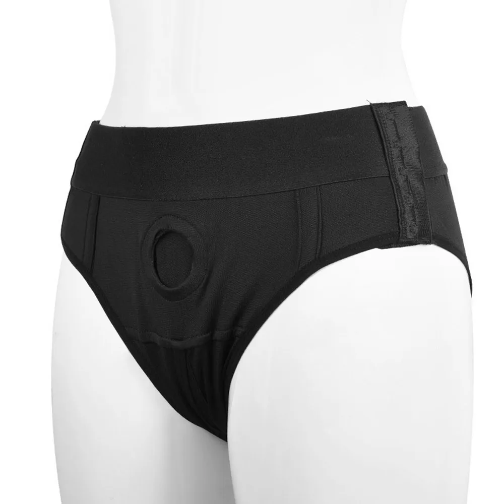 Open Crotch Brief Sexy Hollow Out Panties For Women Men Les Adjustable Underwear Lesbian Strap On JJ Pants Imitates Lingerie New