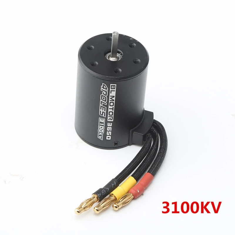 

3650 3100Kv Brushless Motor & Esc with Program Card Combo for 1:10 Rc Car Rc Boat Part