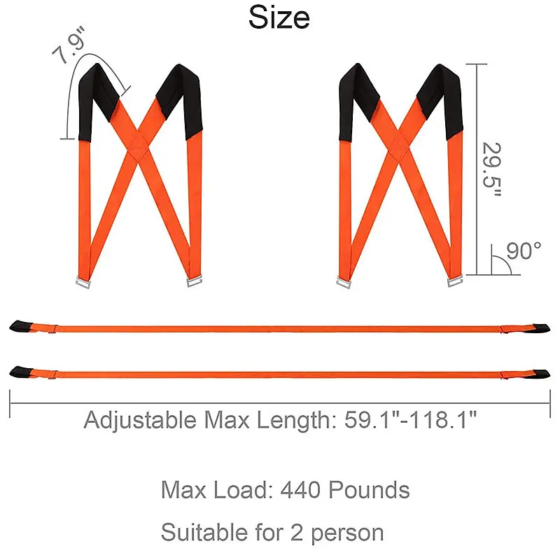 Новый 2 предмета полезные подъемные Перемещение ремень мебель Пояс для
