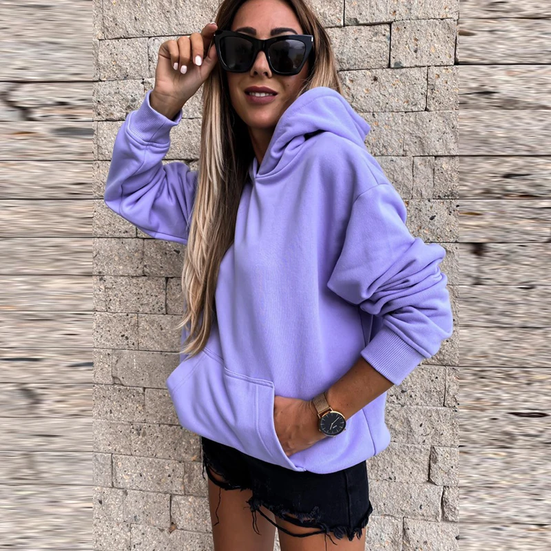 

Женское платье-свитер с капюшоном, однотонный пуловер с длинным рукавом, Джокер, Осень-зима 2021