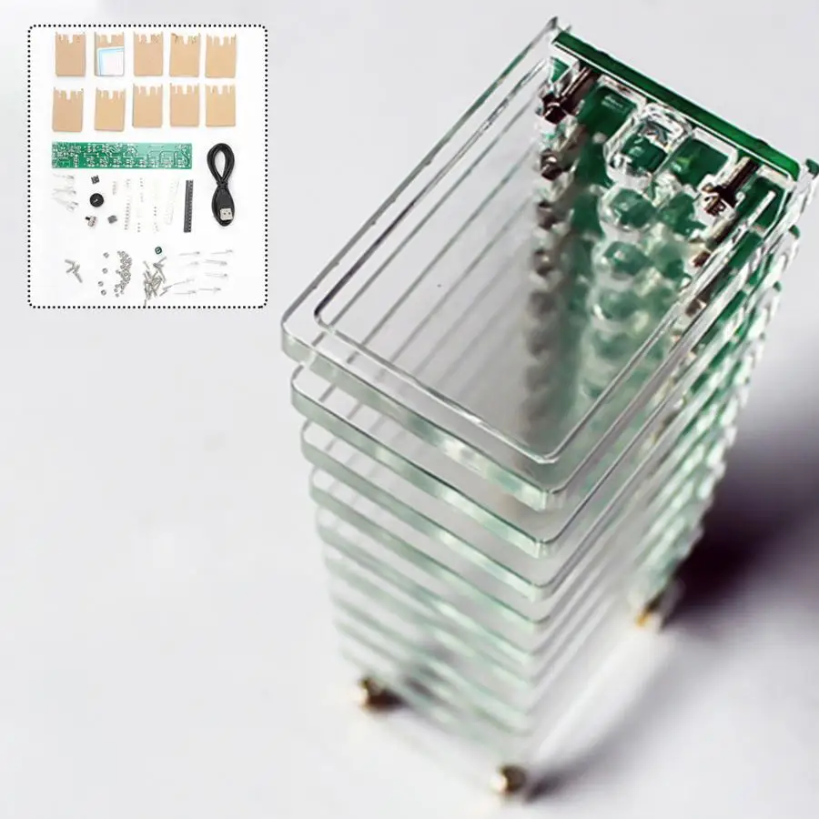 DIY Электронный Кристалл Колонка производство Голосовое управление музыкальный