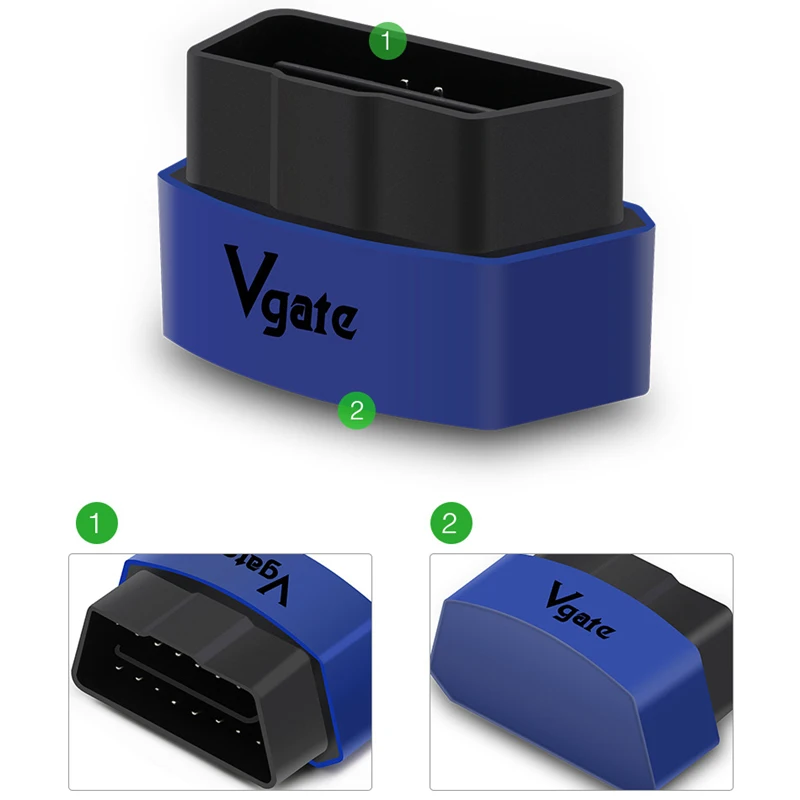 Автомобильный считыватель кодов ELM327 диагностический сканер для Android/IOS OBD2