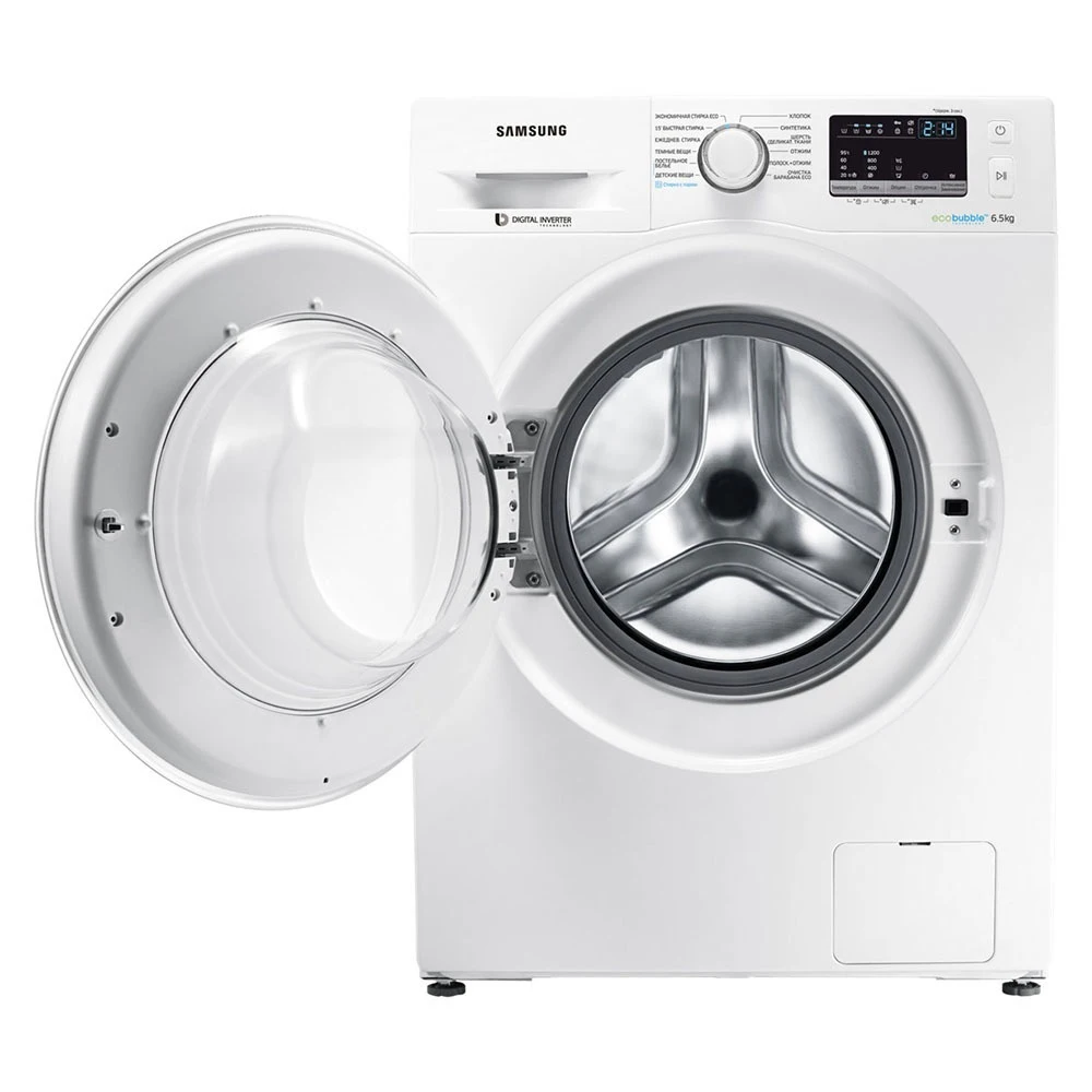 Washing machines Samsung WW65J42E0JW Freestanding inverter front loading 6.5 kg electromechanical Timer LED Display Major Appliances Home |