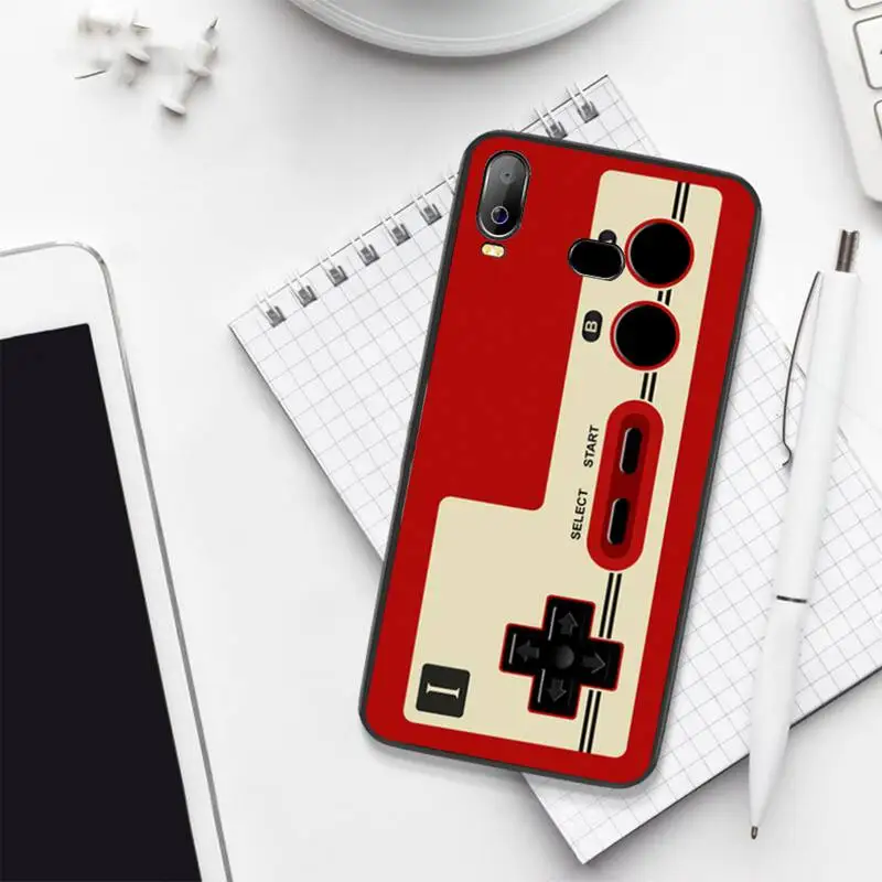 Смешной игровой контроллер HPCHCJHM черный чехол из ТПУ в стиле ретро для телефона