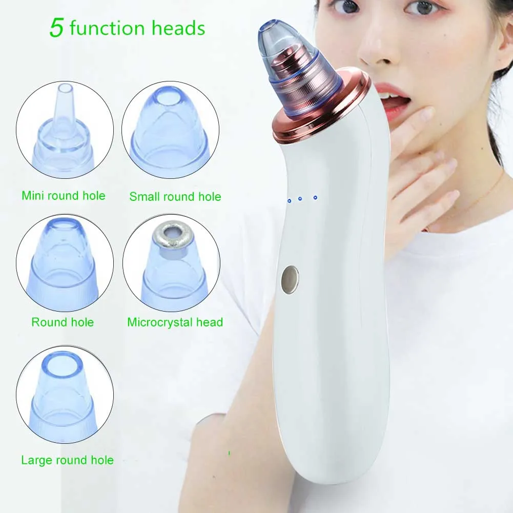 

USB Rechargeable Acne Electric Pimple Skin Care Tools Blackhead Remover Multifunction Pore Cleaning Face Vibration Massage