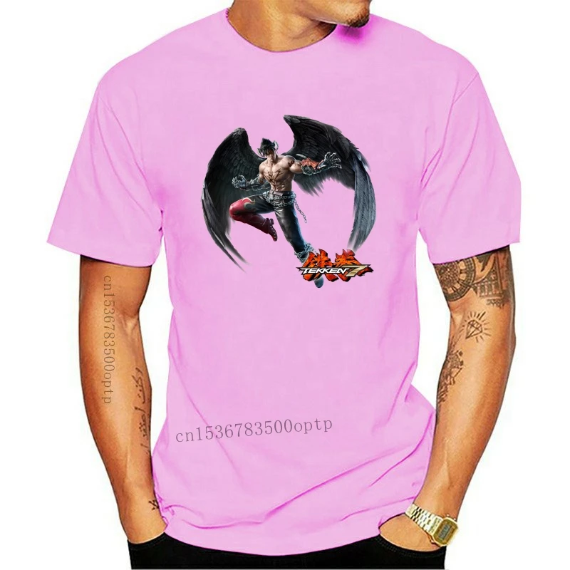 

New JIN DEVIL TEKKEN 7 GAME LEGEND men white t-shirt short sleeve graphic tee