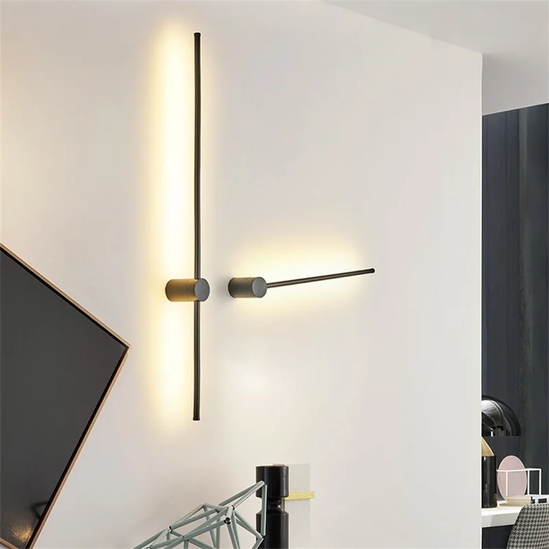 

Nordic Desing Long Wall Lamp Modern Led Wall light For Living Room Bedroom LED Bedside Lamp Home Decor Wall Sconces Lights Lamps
