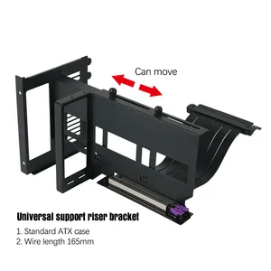 cooler master riser cable pcie 3 0 x16 for gpu vertical installation extend graphics card vertical installation bracket free global shipping
