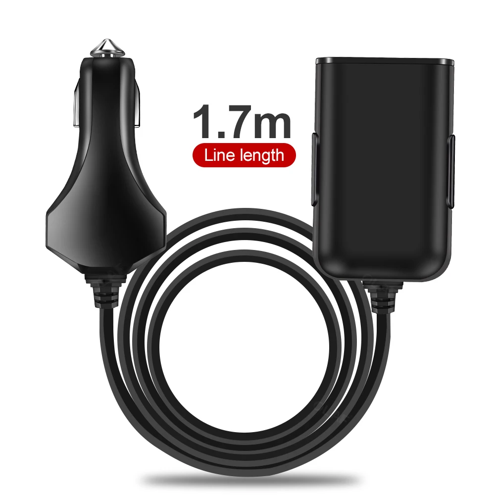 Автомобильное зарядное устройство OLAF с 4 портами USB быстрая зарядка 3 0 для iPhone Huawei