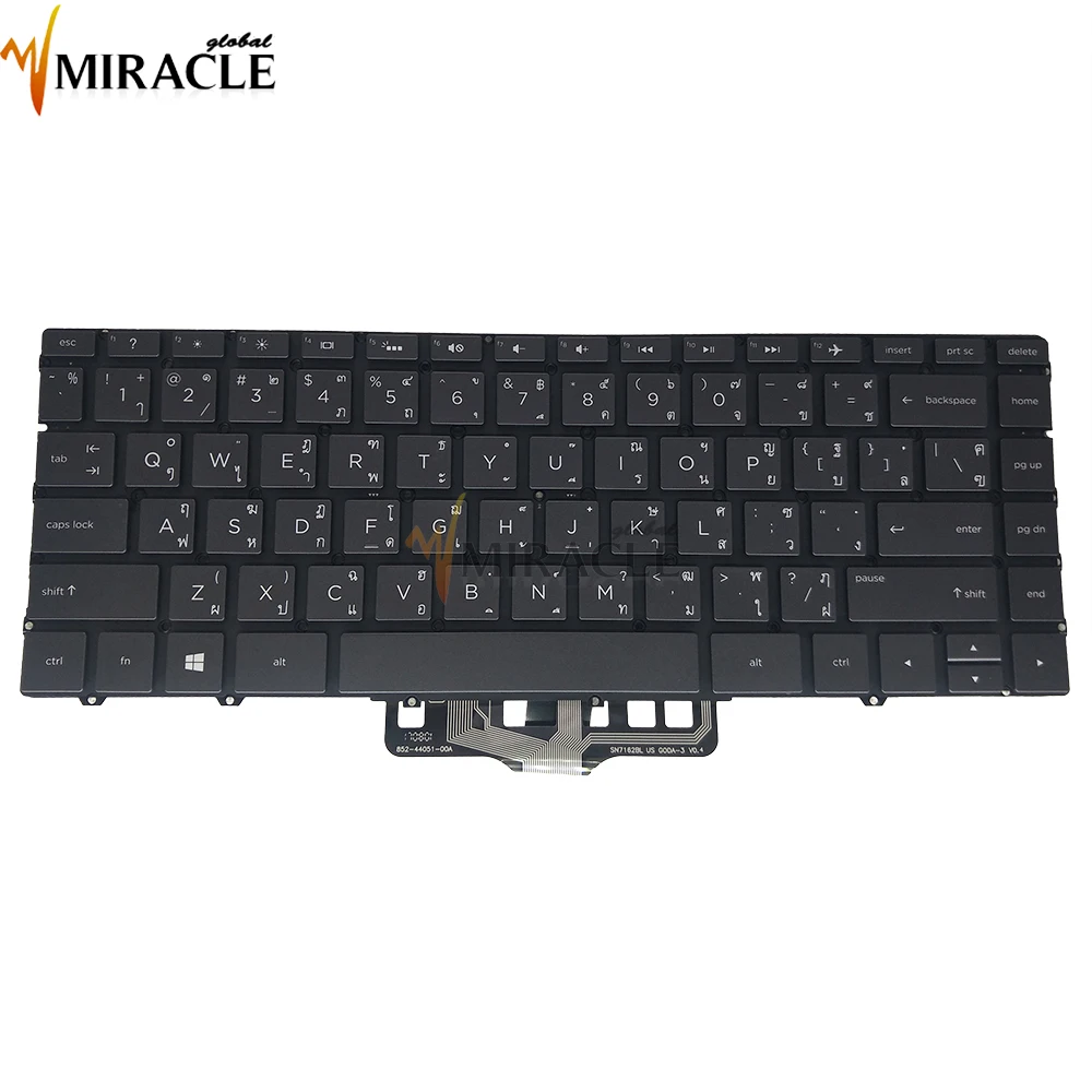 Клавиатура для HP Spectre 13 AF af500 TI Thailand PK1321W1A06 SN7162BL SG 88700 33A 7J17B0 black kb подсветка хит